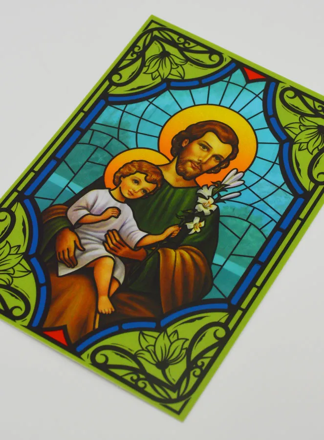 Window Magnet Stained Glass - Saint Joseph (pic 4)