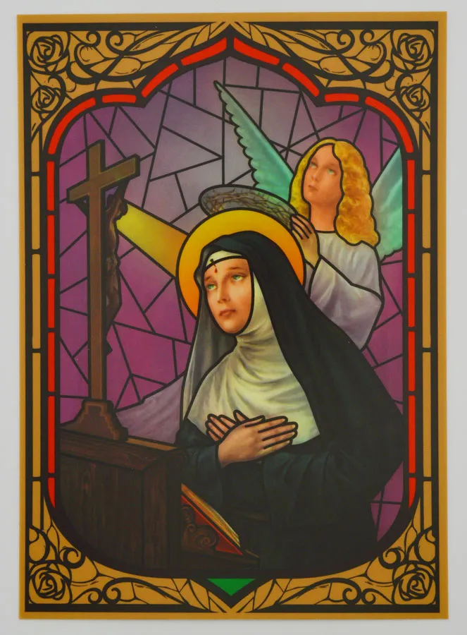 Window Magnet Stained Glass - Saint Rita (pic 1)