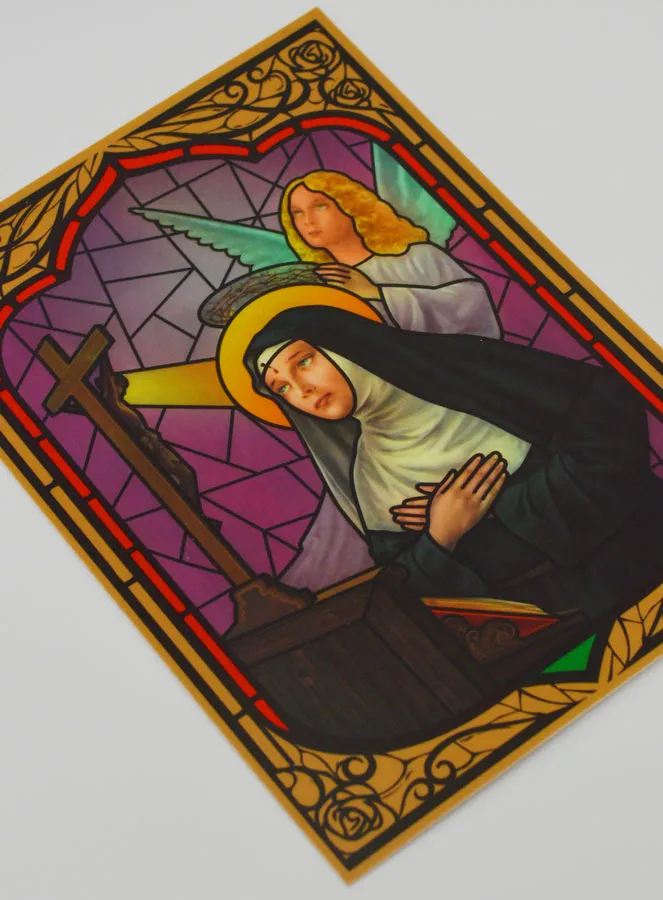 Window Magnet Stained Glass - Saint Rita (pic 3)