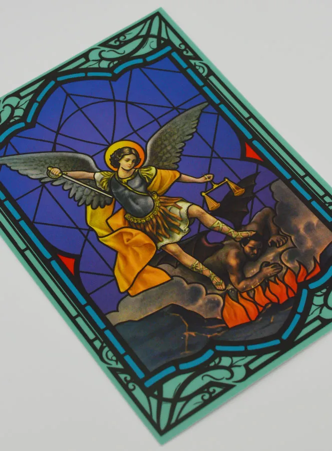 Window Magnet Stained Glass - Saint Michael the Archangel (pic 3)