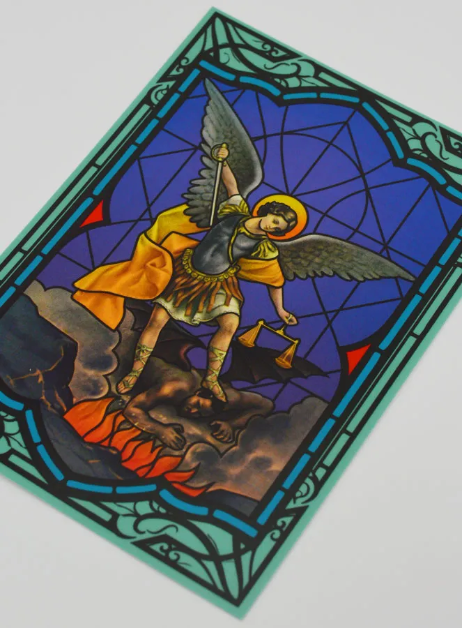 Window Magnet Stained Glass - Saint Michael the Archangel (pic 4)