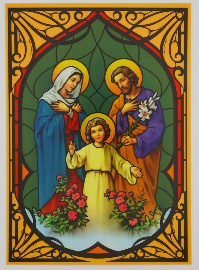 Window Magnet Stained Glass - Holy Family (pic 1)