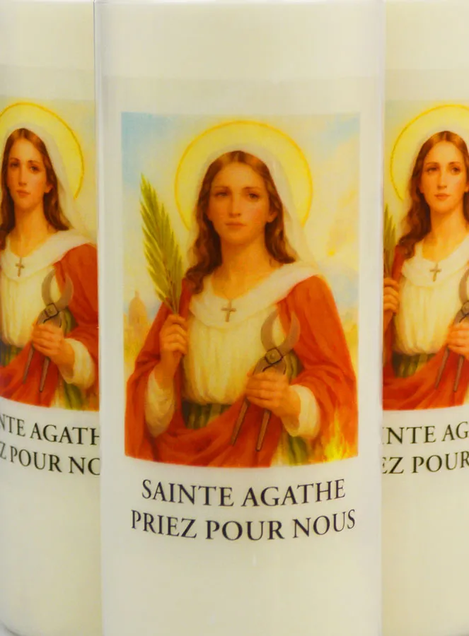 Set 3 Sanctuary Candles to Saint Agathe (pic 2)