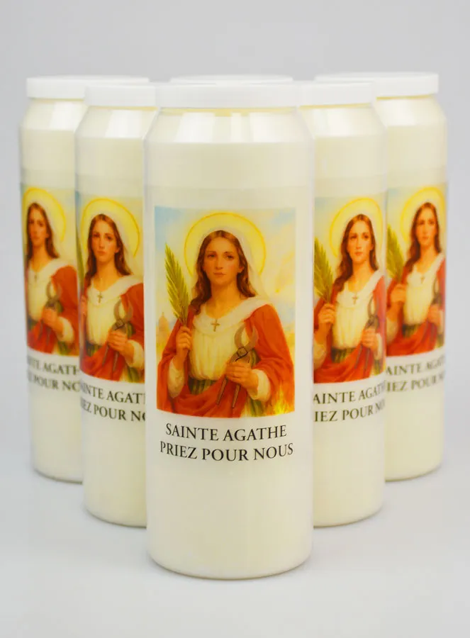 Set 6 Sanctuary Candles to Saint Agathe (pic 1)