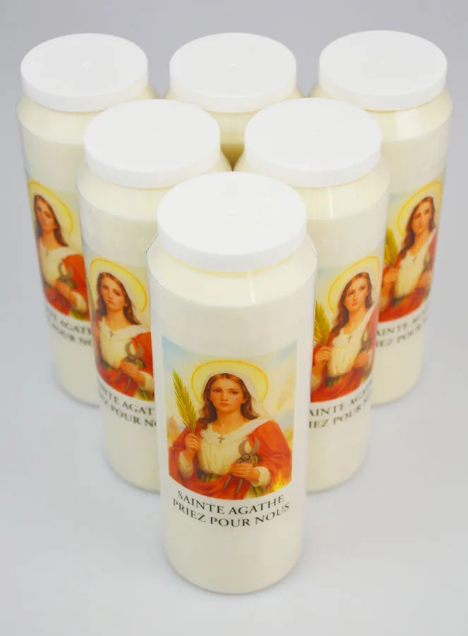 Set 6 Sanctuary Candles to Saint Agathe (pic 3)