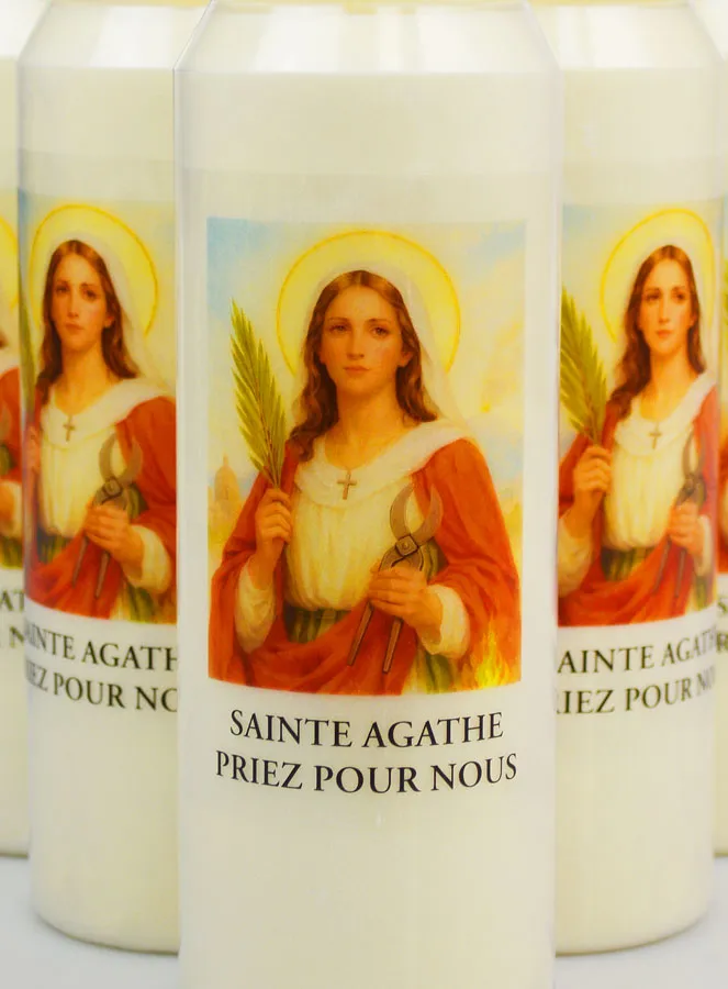 Set 10 Sanctuary Candles to Saint Agathe (pic 2)