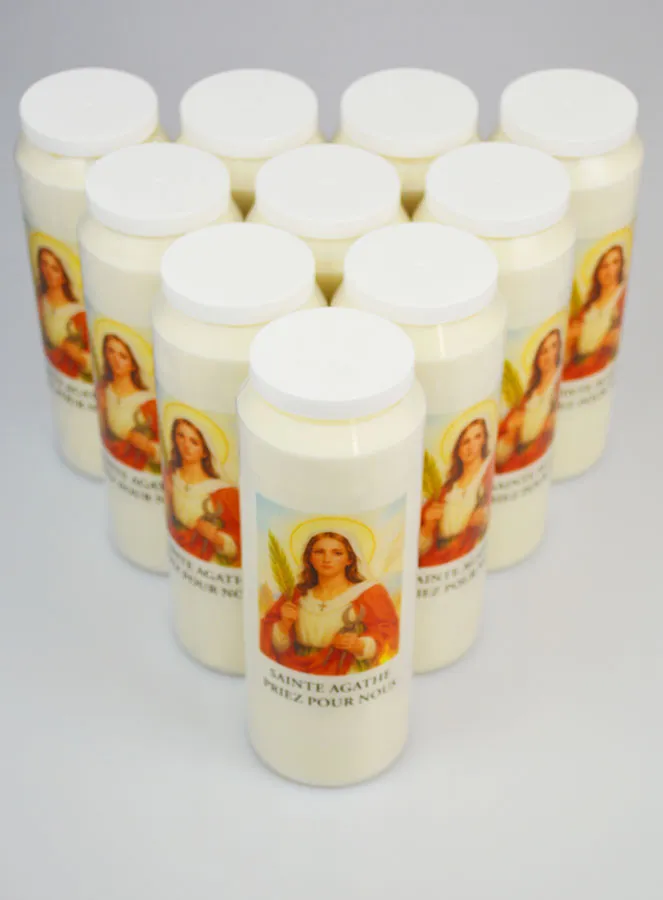 Set 10 Sanctuary Candles to Saint Agathe (pic 3)