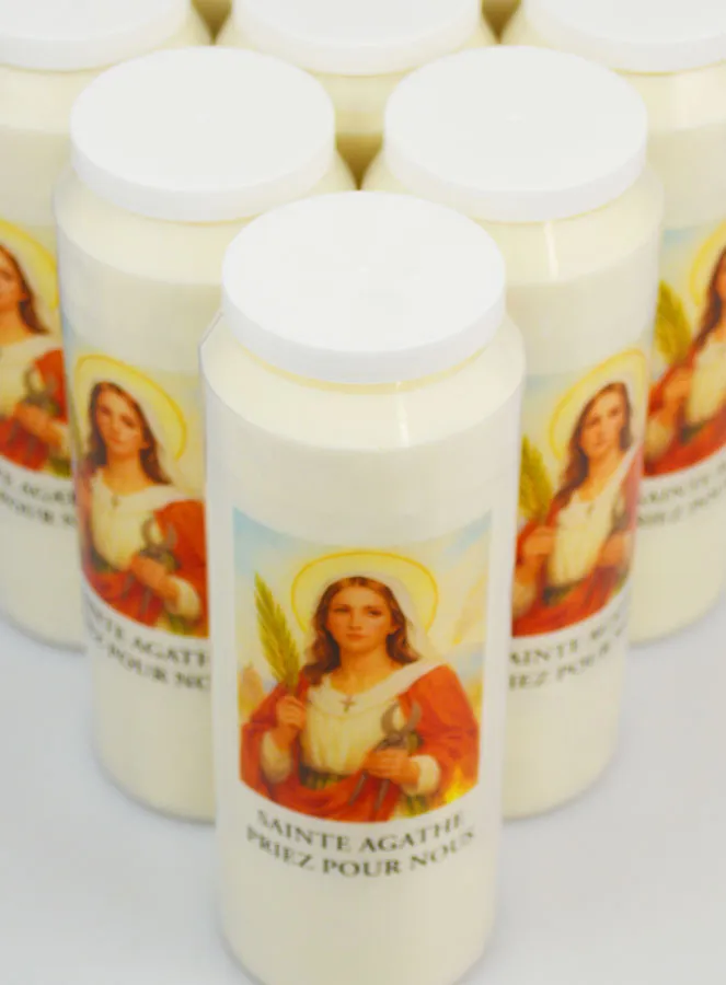 Set 10 Sanctuary Candles to Saint Agathe (pic 4)
