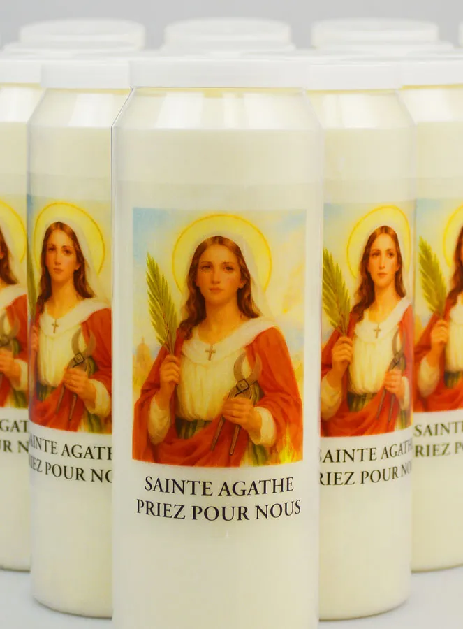 Set 20 Sanctuary Candles to Saint Agathe (pic 2)