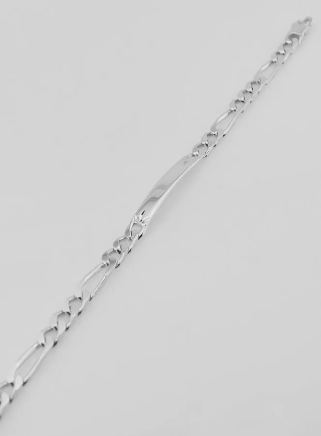 Bracelet for Men in Silver - Figaro Bracelet 5mm (pic 2)