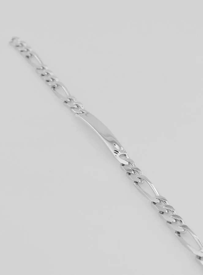 Bracelet for Men in Silver - Figaro Bracelet 5mm (pic 3)