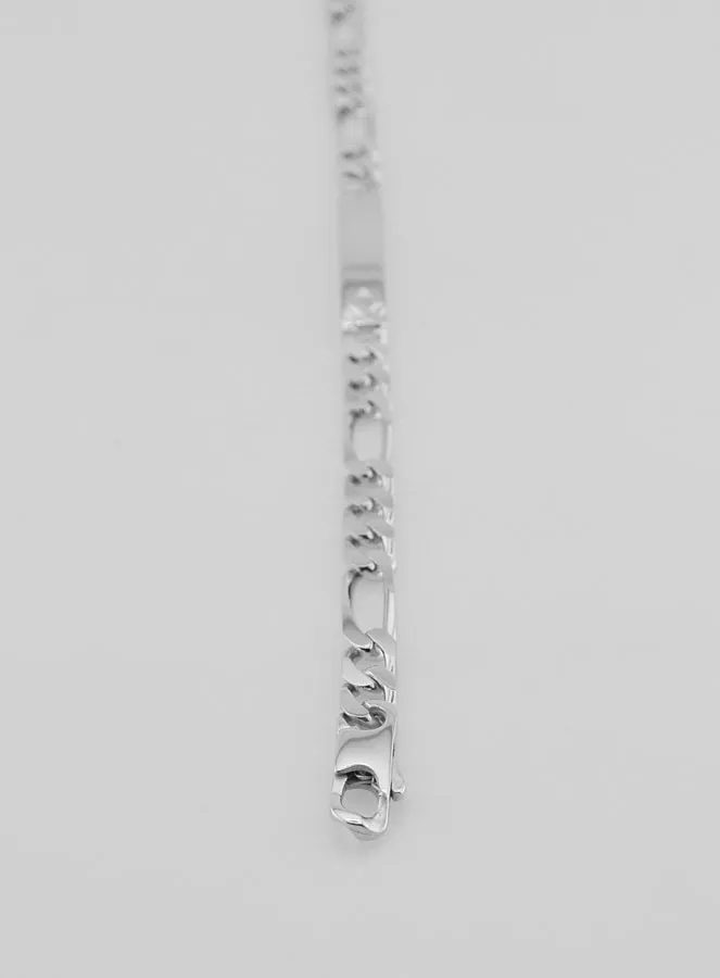 Bracelet for Men in Silver - Figaro Bracelet 5mm (pic 4)