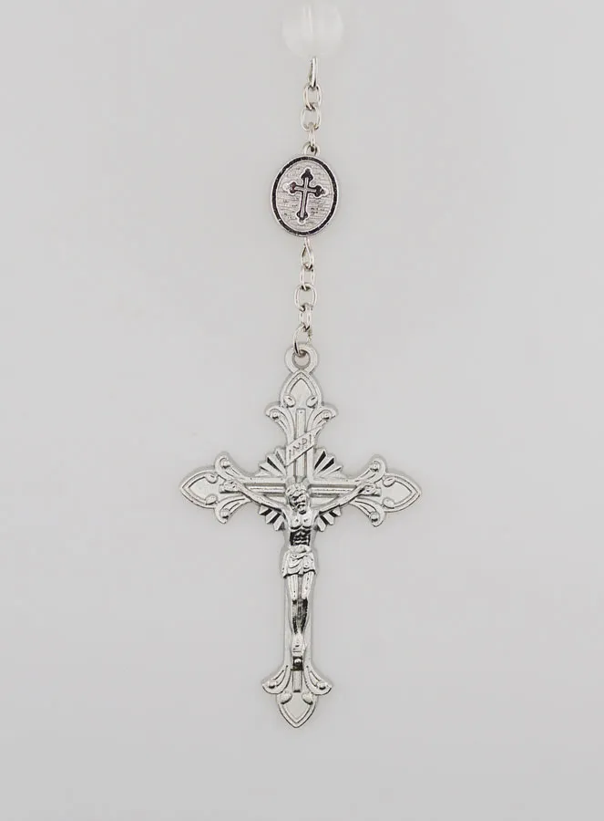 Rosary Miraculous Medal - White (pic 3)