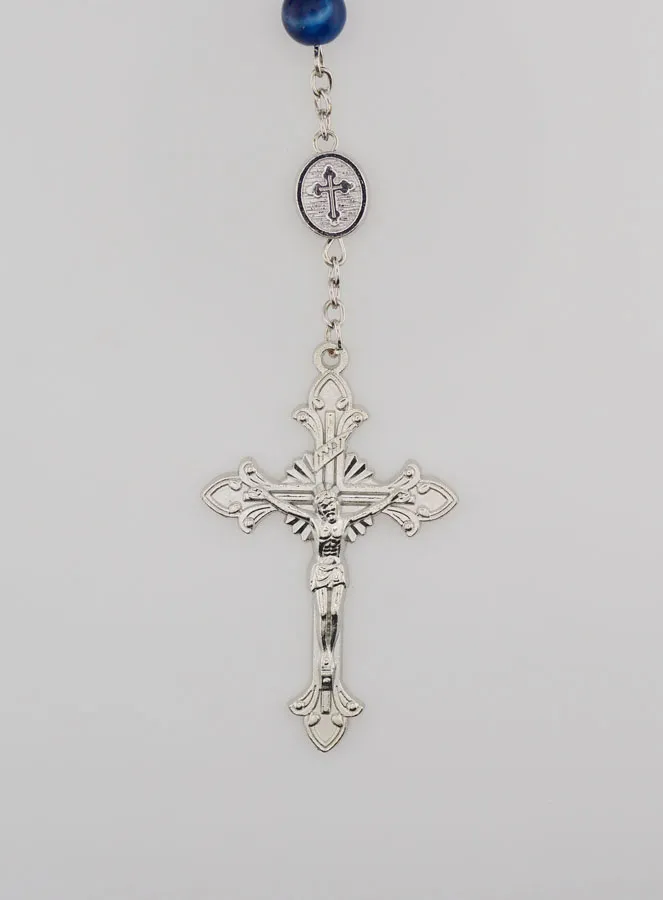 Rosary Miraculous Medal - Dark blue (pic 3)