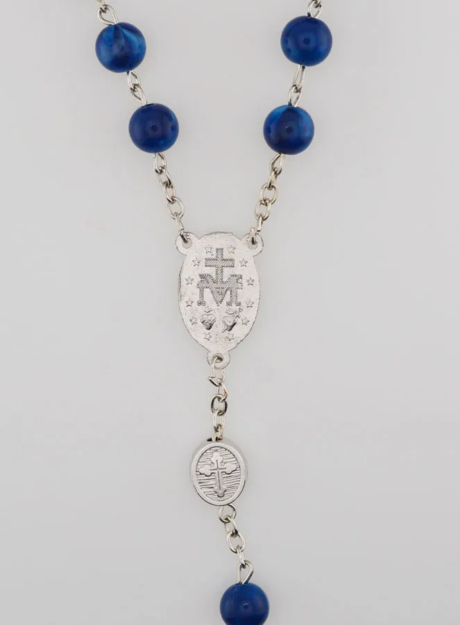 Rosary Miraculous Medal - Dark blue (pic 4)
