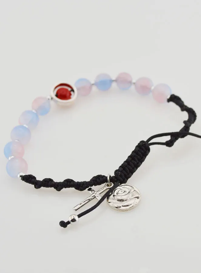 Adjustable One Decade Bracelet - Pink Tones (pic 3)