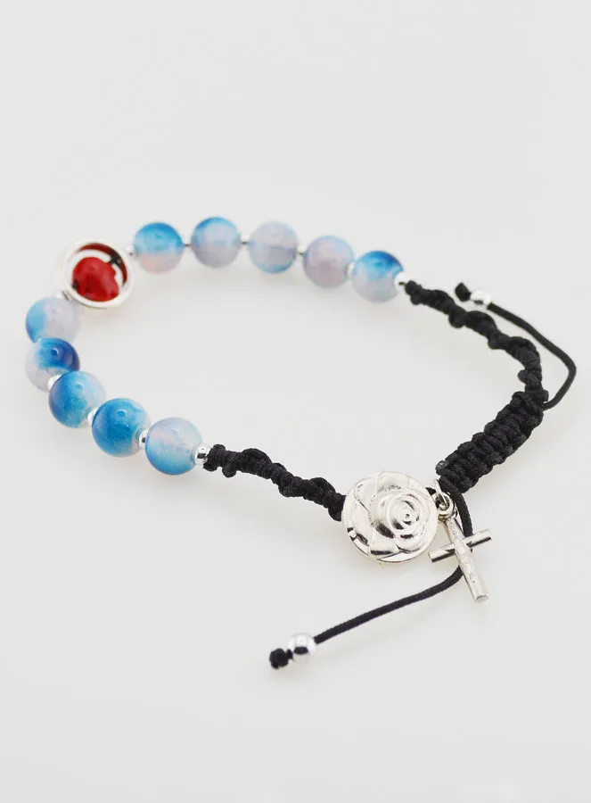 Adjustable One Decade Bracelet - Blue Tones (pic 3)