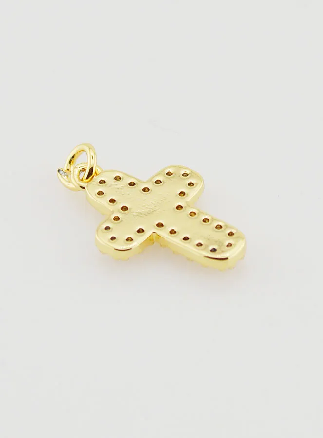 Rounded Cross Pendant - 15mm (pic 4)
