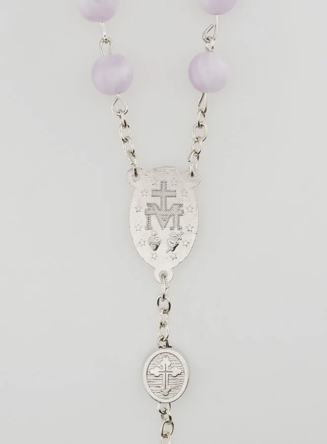 Miraculous Medal Rosary - Purple (pic 4)