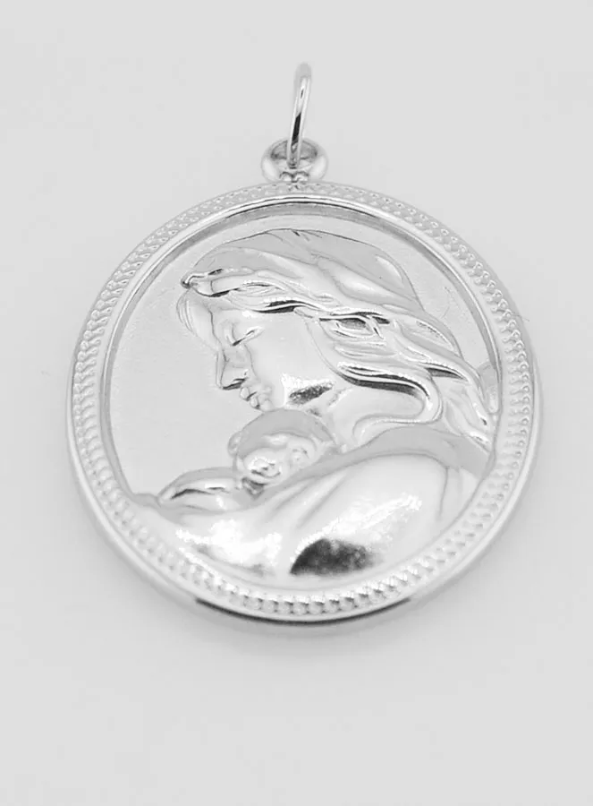 Oval Madonna and Child Medal - 25mm (pic 2)