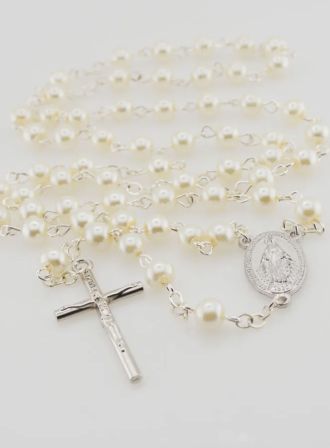 Miraculous Medal Rosary Mother-of-Pearl (pic 2)