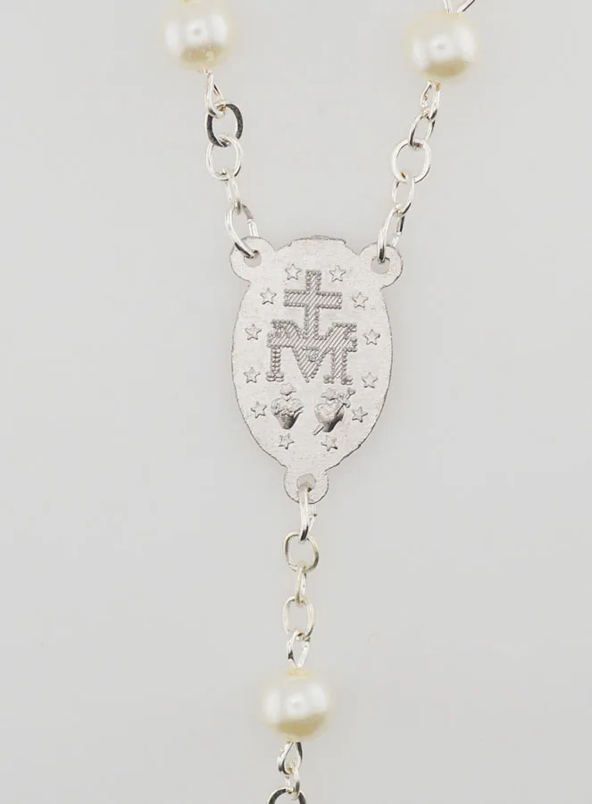 Miraculous Medal Rosary Mother-of-Pearl (pic 4)