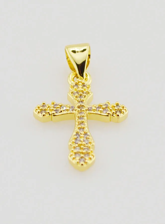 Decorated Cross Pendant - 18mm (pic 2)