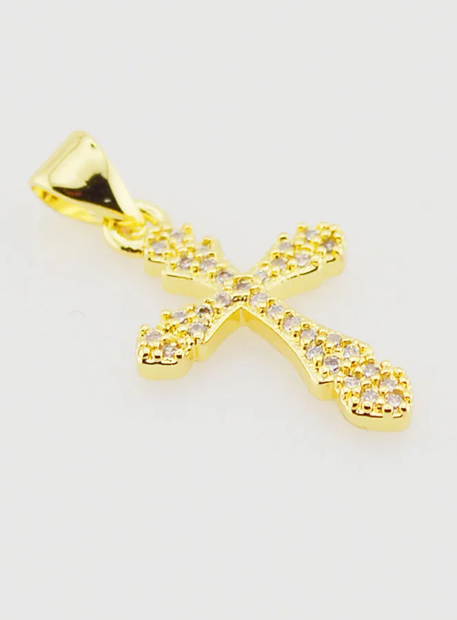 Decorated Cross Pendant - 18mm (pic 3)