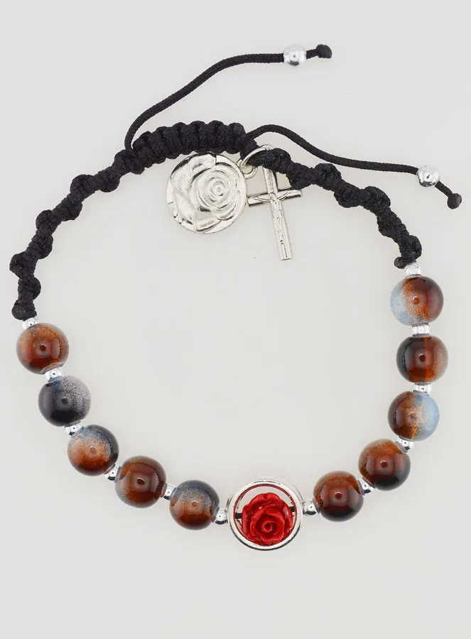 Adjustable One Decade Bracelet - Brown Tones (pic 1)