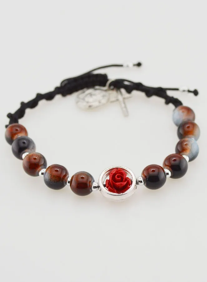 Adjustable One Decade Bracelet - Brown Tones (pic 2)