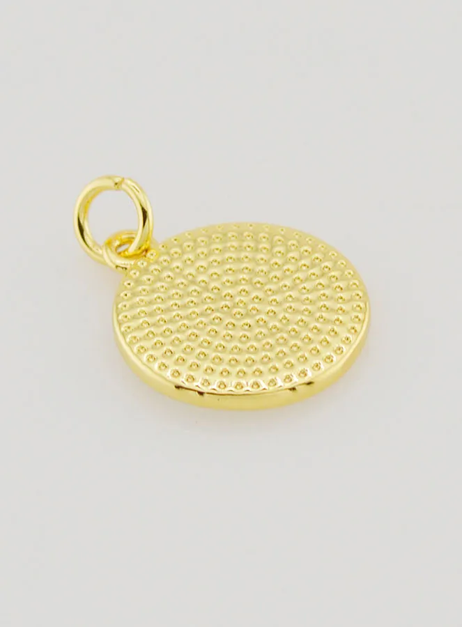 Cross Pendant 14mm - White (pic 4)