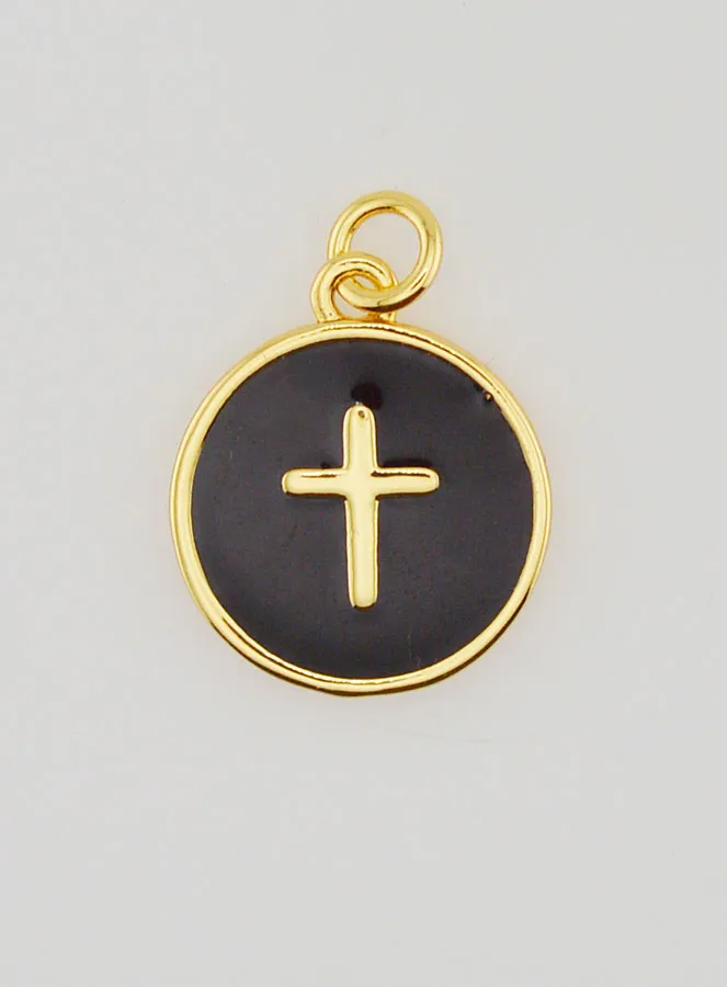 Cross Medal - Black Enamel (pic 1)