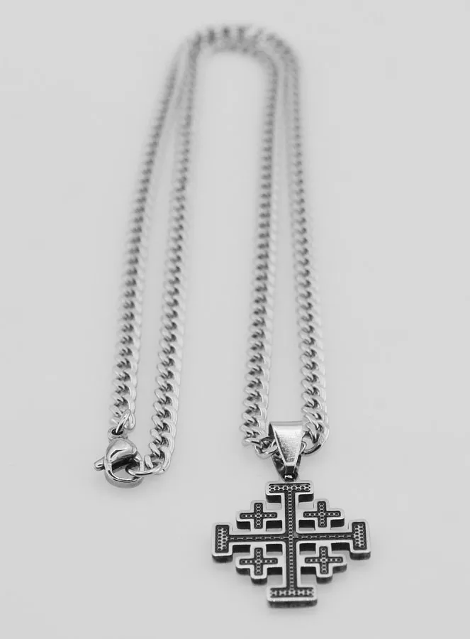 Religious Necklace with Jerusalem Cross (pic 3)