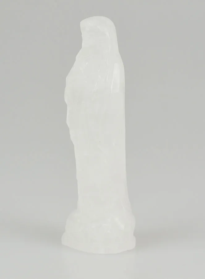 Rock Crystal Statue of Our Lady of Lourdes - 10cm (pic 2)