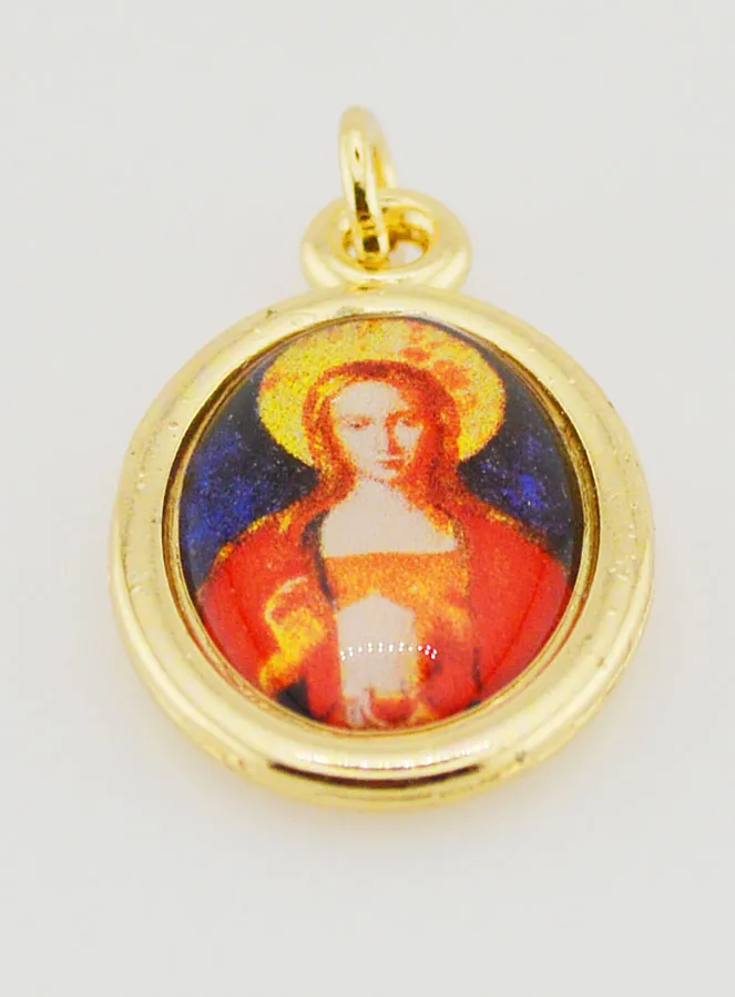 Saint Mary Magdalene Golden Medal - 25mm (pic 2)