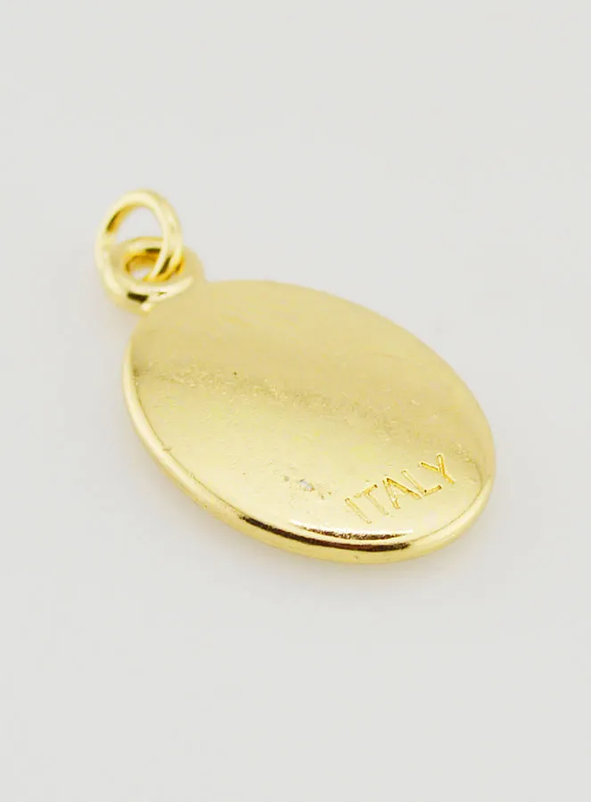 Golden Medal Our Lady of Lourdes - 25mm (pic 4)