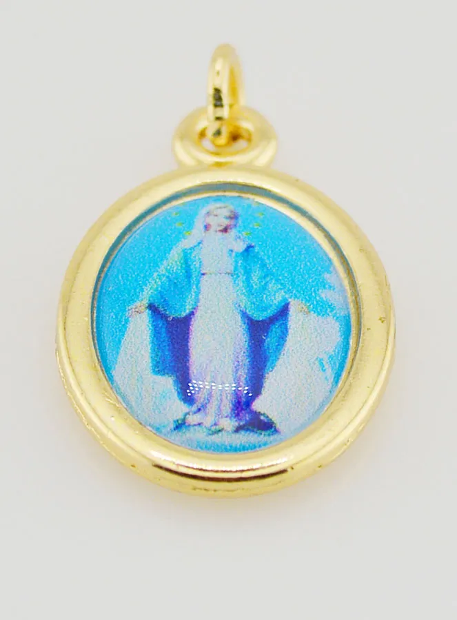 Golden Medal Miraculous Virgin - 25mm (pic 2)