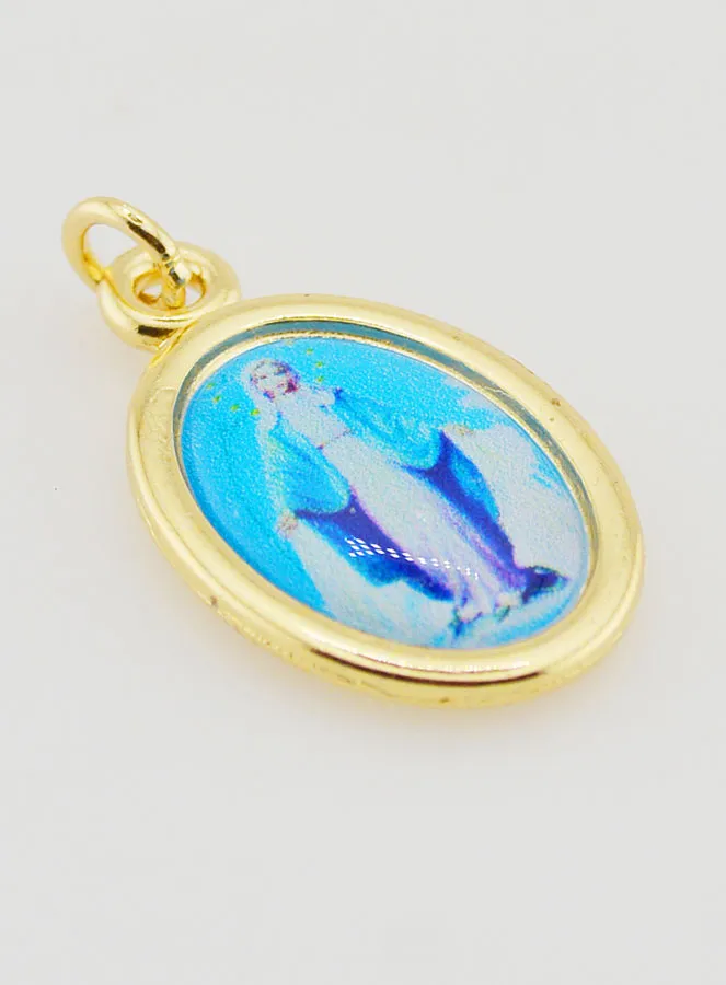 Golden Medal Miraculous Virgin - 25mm (pic 3)