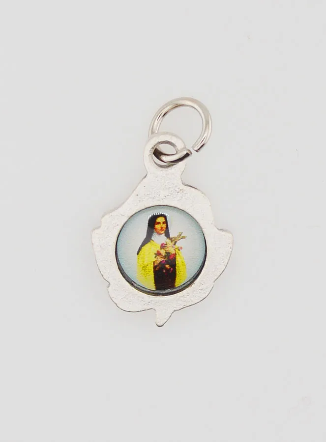 Rose medal 14mm - Saint Teresa (pic 4)