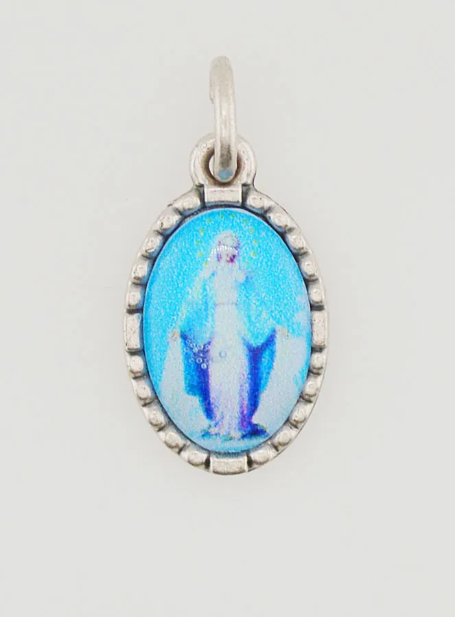 Medal with Twisted Edge 15mm - Miraculous Virgin (pic 1)