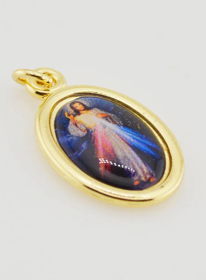 Golden Medal Merciful Jesus - 25mm (pic 3)