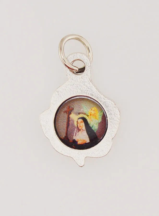 Rose Medal 14mm - Sainte Rita (pic 3)