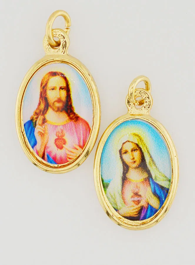 Double-Sided Medal of the Sacred Hearts - 25mm (pic 1)