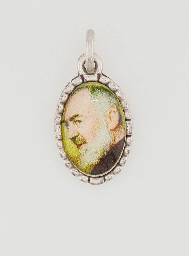 Twisted Edge Medal 15mm - Father Pio (pic 1)