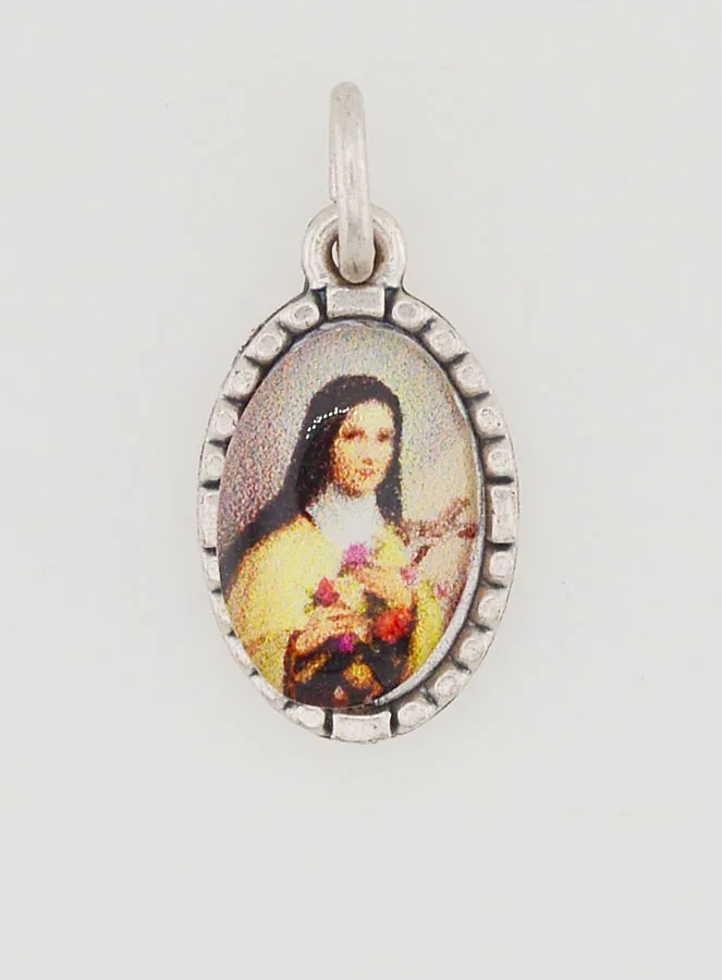 Twisted Edge Medal 15mm - Saint Therese (pic 1)