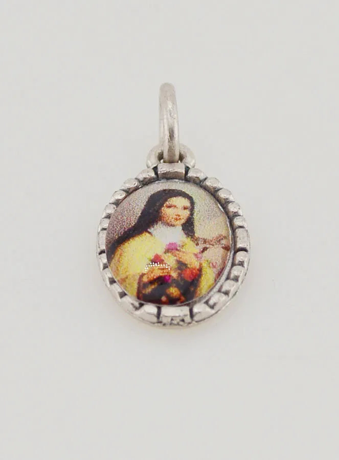 Twisted Edge Medal 15mm - Saint Therese (pic 2)