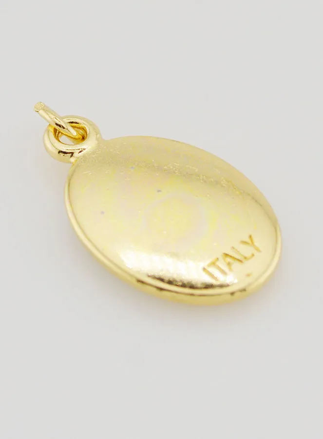 Golden Medal Saint Carlo Acutis - 25mm (pic 4)