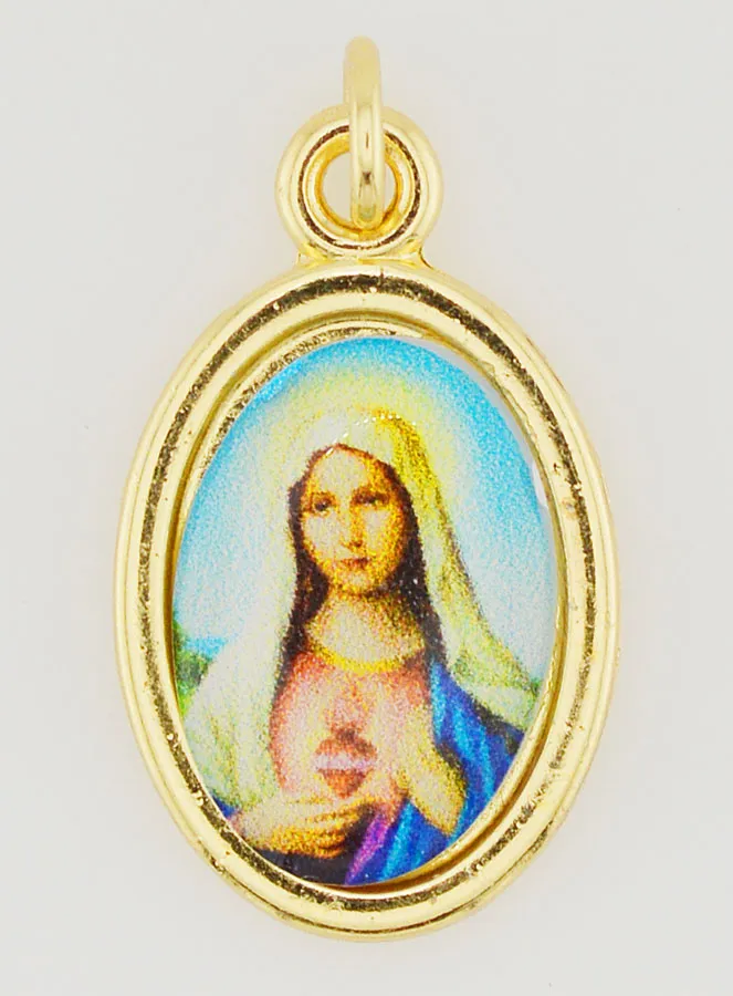 Sacred Heart of Mary Medal - 25mm (pic 1)