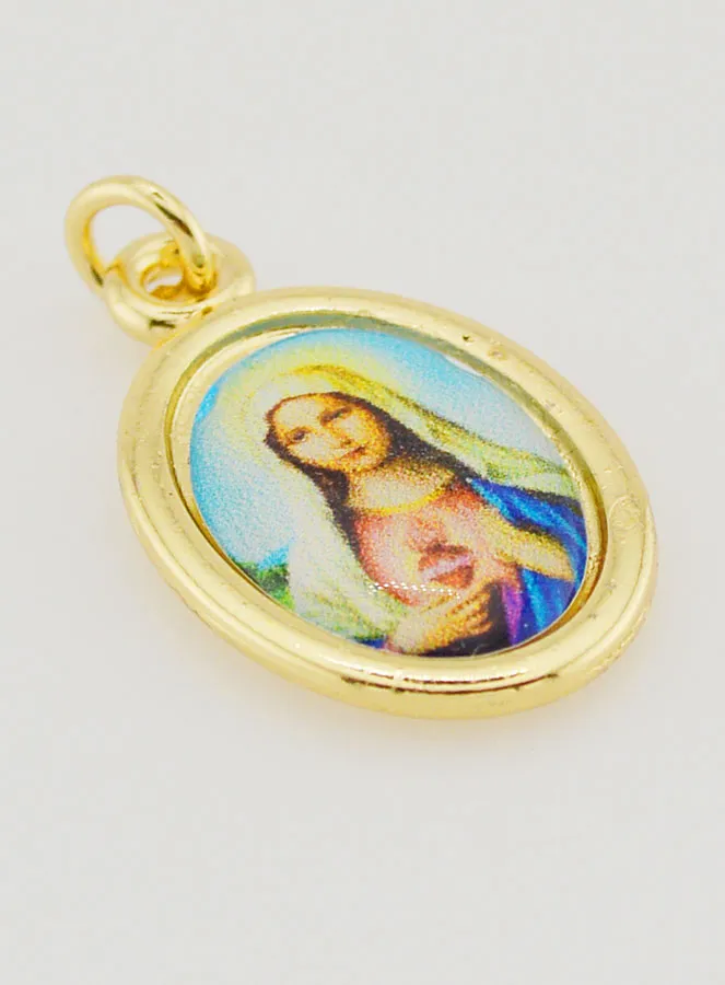 Sacred Heart of Mary Medal - 25mm (pic 3)