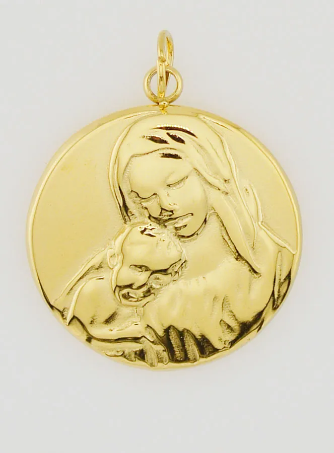 Medal of the Virgin Mary and Child - 20mm (pic 1)